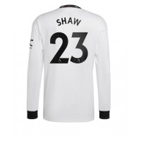 Manchester United Luke Shaw #23 Fußballbekleidung Auswärtstrikot 2022-23 Langarm